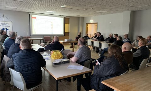 Fjölmenni á fyrsta fundi eftir Covid