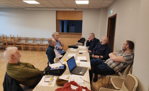 Sýningarnefnd Nordia 2023 að störfum. Ljósm. Brynjólfur