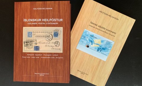 2 nýjar bækur um íslenskan heilpóst eftir Hálfdan Helgason, útgefandi Sigurður R. Pétursson.